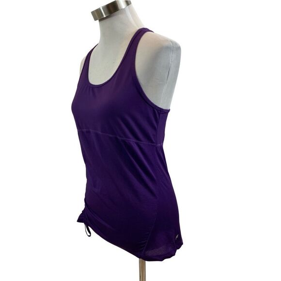 Fabletics Purple Racerback Tank Top One Side‎ Cincher Size Large - Picture 1 of 8
